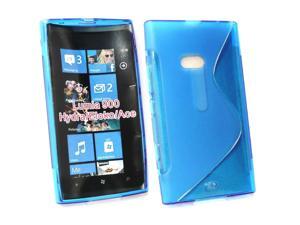 Kit Me Out USA TPU Gel Case for Nokia Lumia 900 - Blue S Wave Pattern Kit Me Out USA TPU Gel Case for Nokia Lumia 900 - Blue S Wave Pattern