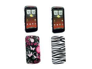 Kit Me Out USA Plastic Clip-on Case Pack for HTC Sensation / Sensation XE - Pink Garden, Black/White Zebra Kit Me Out USA Plastic Clip-on Case Pack for HTC Sensation / Sensation XE - Pink Garden, Black/White Zebra