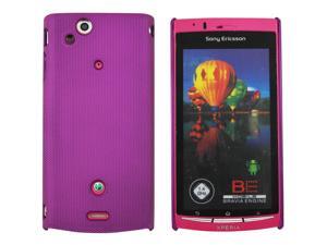 Kit Me Out USA Hard Clip-on Case + Screen Protector with MicroFibre Cleaning Cloth for Sony Xperia Arc / Arc S X12 - Metallic Purple Smooth Touch Textured Kit Me Out USA Hard Clip-on Case + Screen Protector with MicroFibre Cleaning Cloth for Sony Xperia Arc / Arc S X12 - Metallic Purple Smooth Touch Textured