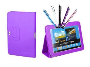 Kit Me Out USA PU Leather Book Case + 5 Resistive / Capacitive Stylus Pens for Samsung Galaxy Note 10.1 Tablet ( 10.1 Inch ) - Purple Luxury Multi Function Kit Me Out USA PU Leather Book Case + 5 Resistive / Capacitive Stylus Pens for Samsung Galaxy Note 10.1 Tablet ( 10.1 Inch ) - Purple Luxury Multi Function