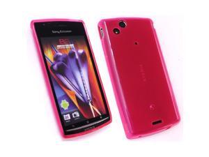 Kit Me Out USA TPU Gel Case + Screen Protector with MicroFibre Cleaning Cloth for Sony Ericsson Xperia Arc / Arc S X12 - Pink Frosted Pattern Kit Me Out USA TPU Gel Case + Screen Protector with MicroFibre Cleaning Cloth for Sony Ericsson Xperia Arc / Arc S X12 - Pink Frosted Pattern
