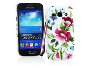 Kit Me Out USA Hard Clip-on Case + Pink Resistive / Capacitive Stylus Pen + Screen Protector with MicroFibre Cleaning Cloth for Samsung Galaxy Ace 3 S7272 - Multicoloured / White Vintage Flowers Kit Me Out USA Hard Clip-on Case + Pink Resistive / Capacitive Stylus Pen + Screen Protector with MicroFibre Cleaning Cloth for Samsung Galaxy Ace 3 S7272 - Multicoloured / White Vintage Flowers