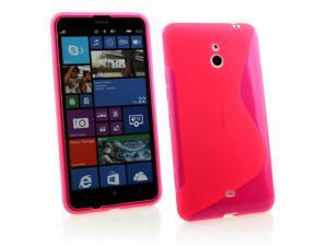 Kit Me Out USA TPU Gel Case + Screen Protector with MicroFibre Cleaning Cloth for Nokia Lumia 1320 - Hot Pink S Line Wave Pattern Kit Me Out USA TPU Gel Case + Screen Protector with MicroFibre Cleaning Cloth for Nokia Lumia 1320 - Hot Pink S Line Wave Pattern