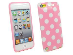 Kit Me Out USA TPU Gel Case + Screen Protector with MicroFibre Cleaning Cloth for Apple iPod Touch 5 (5th Generation) - White, Pink Polka Dots Kit Me Out USA TPU Gel Case + Screen Protector with MicroFibre Cleaning Cloth for Apple iPod Touch 5 (5th Generation) - White, Pink Polka Dots