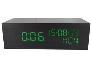 KABB Digital Alarm Clock Modern Wooden Clock Travel Alarm Clock Time $ Temperature Display Sound Activated Powered by USB/ 4 AAA Batteries KABB Digital Alarm Clock Modern Wooden Clock Travel Alarm Clock Time $ Temperature Display Sound Activated Powered by USB/ 4 AAA Batteries