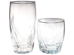 Anchor Hocking 16-Piece Central Park Drinkware Set, Clear Anchor Hocking 16-Piece Central Park Drinkware Set, Clear