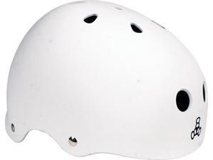 TRIPLE 8 SKATE HELMET WHITE RUBBER XXL TRIPLE 8 SKATE HELMET WHITE RUBBER XXL
