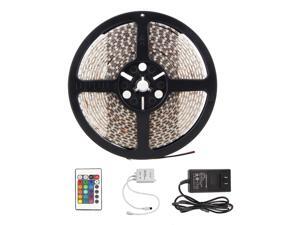 Waterproof 3528 150 LED 5M 16FT RGB Strip Lights Lamp With 24 Key IR Remote Controller Multi Color For Christmas Party Waterproof 3528 150 LED 5M 16FT RGB Strip Lights Lamp With 24 Key IR Remote Controller Multi Color For Christmas Party