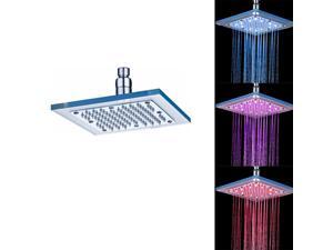 Velecs Temperature Sensor LED 3 Colors Changing RGB Glow 8" LED Top Spray Shower Head for Kitchen Bathroom with Shower nozzle 200mm Thickness 15mm LD8030-B5(T) Velecs Temperature Sensor LED 3 Colors Changing RGB Glow 8" LED Top Spray Shower Head for Kitchen Bathroom with Shower nozzle 200mm Thickness 15mm LD8030-B5(T)