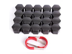 20 x Wheel Lug Bolt Nut Cap Valve Stem Cover 17mm Smoked Hexagonal Protector 20 x Wheel Lug Bolt Nut Cap Valve Stem Cover 17mm Smoked Hexagonal Protector