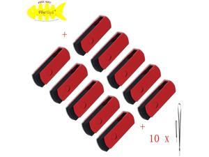 FEBNISCTE 2GB USB 2.0 Flash Drive -Pack of 10 Red Swivel Flash Disk FEBNISCTE 2GB USB 2.0 Flash Drive -Pack of 10 Red Swivel Flash Disk