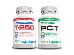 Muscle Builder Stack Supplements T-250 and Platinum PCT, 2 Bottles Muscle Stack 30 day Supply, Ultimate Shredded Stack, Muscle Builder, Lose Your Gut, Full Body Muscle Supplements, (Value Pack) Muscle Builder Stack Supplements T-250 and Platinum PCT, 2 Bottles Muscle Stack 30 day Supply, Ultimate Shredded Stack, Muscle Builder, Lose Your Gut, Full Body Muscle Supplements, (Value Pack)