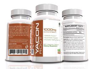 Yacon Root, 60 Veggie Capsules, 1000mg, Maximum Strength, Metabolic Support, Appetite Suppressant Yacon Root, 60 Veggie Capsules, 1000mg, Maximum Strength, Metabolic Support, Appetite Suppressant