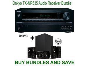 Onkyo TX-NR535 5.2-Channel Network A/V Receiver + Klipsch HDT-600 Home Theater System Onkyo TX-NR535 5.2-Channel Network A/V Receiver + Klipsch HDT-600 Home Theater System