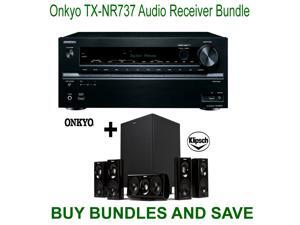 Onkyo TX-NR737 7.2-Channel Network A/V Receiver + Klipsch HDT-600 Home Theater System Onkyo TX-NR737 7.2-Channel Network A/V Receiver + Klipsch HDT-600 Home Theater System