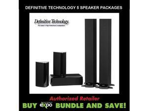 Definative Technology Surround Sound 5 Speaker Bundle Package Definative Technology Surround Sound 5 Speaker Bundle Package