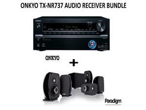 Onkyo TX-NR737 Bundle 7.2-Channel Network A/V Receiver + Paradigm Cinema 100 Home Theater System Onkyo TX-NR737 Bundle 7.2-Channel Network A/V Receiver + Paradigm Cinema 100 Home Theater System