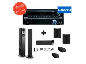 Definitive Technology BP-8060ST (Pair) + Def Tech A60 Elevation Module (Pair) + Def Tech CS-8040HD Spk + Def Tech SR-8040BP BiPolar Surr Speakers (Pair) + Onkyo TX-NR636 7.2-Channel Network A/V Re Definitive Technology BP-8060ST (Pair) + Def Tech A60 Elevation Module (Pair) + Def Tech CS-8040HD Spk + Def Tech SR-8040BP BiPolar Surr Speakers (Pair) + Onkyo TX-NR636 7.2-Channel Network A/V Re