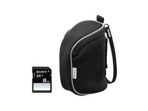 Sony SF8N4/LCSBBD 8GB SDHC Class 4 Memory Card and Camcorder Carrying Case Sony SF8N4/LCSBBD 8GB SDHC Class 4 Memory Card and Camcorder Carrying Case