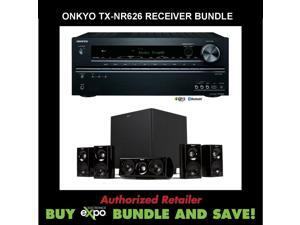 Onkyo TX-NR626 5.2-Channel Network Audio/Video Receiver, Plus Klipsch HDT-600 Home Theater Speaker System Onkyo TX-NR626 5.2-Channel Network Audio/Video Receiver, Plus Klipsch HDT-600 Home Theater Speaker System