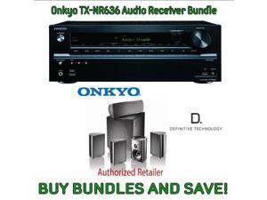 Onkyo TX-NR636 7.2-Channel Network A/V Receiver & Definitive Technology ProCinema 600 5.1 Speaker System (Set of Six, Black) Onkyo TX-NR636 7.2-Channel Network A/V Receiver & Definitive Technology ProCinema 600 5.1 Speaker System (Set of Six, Black)