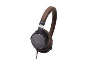 AUDATHSR5BL Audio-Technica ATH-SR5NBW On-Ear High-Resolution Audio Headphones, Navy/Brown AUDATHSR5BL Audio-Technica ATH-SR5NBW On-Ear High-Resolution Audio Headphones, Navy/Brown
