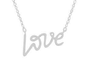 925 Sterling Silver Love Heart Charm Pendant Necklace with Chain 925 Sterling Silver Love Heart Charm Pendant Necklace with Chain