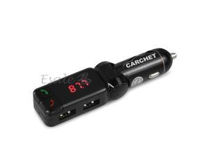 CARCHET Bluetooth Handsfree Car Kit MP3 FM Dual USB Charger for Smart Phone CARCHET Bluetooth Handsfree Car Kit MP3 FM Dual USB Charger for Smart Phone