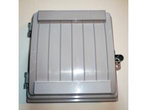 CableGuard CG-1500 Coax Demarcation Enclosure Outdoor Waterproof Weatherproof Cable High Impact Thermoplastic 9.75"x9.75"x4.5" (inner dimensions) Drop Box with Self Sealing Ports Wifi Camera CableGuard CG-1500 Coax Demarcation Enclosure Outdoor Waterproof Weatherproof Cable High Impact Thermoplastic 9.75"x9.75"x4.5" (inner dimensions) Drop Box with Self Sealing Ports Wifi Camera