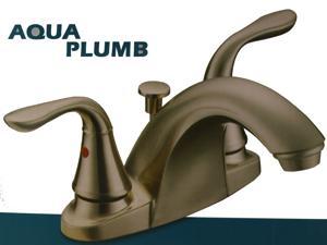 Aqua Plumb, 1554002, Satin Nickel Finish, 2 Lever Handle Bathroom Lavatory Faucet, With Pop Up Aqua Plumb, 1554002, Satin Nickel Finish, 2 Lever Handle Bathroom Lavatory Faucet, With Pop Up