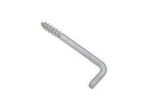 National, N120-436, 10 Pack, #112, 1-3/8", Square Bend Screw Hook, Zinc National, N120-436, 10 Pack, #112, 1-3/8", Square Bend Screw Hook, Zinc