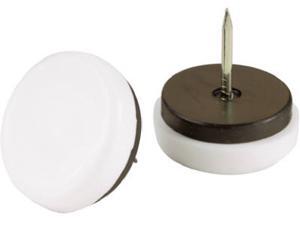 True Value, TV32030, 4 Pack, 3/4", White Plastic Base Nail On Glide, Rubber Cushion True Value, TV32030, 4 Pack, 3/4", White Plastic Base Nail On Glide, Rubber Cushion