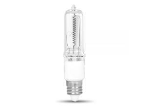 Feit Electric, Q150/CL/MC, Clear, 150 Watt 120 Volt, Single Ended T4, E11 Mini Candelabra Base Halogen Light Bulb Feit Electric, Q150/CL/MC, Clear, 150 Watt 120 Volt, Single Ended T4, E11 Mini Candelabra Base Halogen Light Bulb