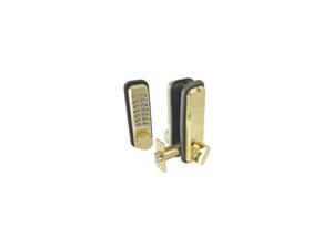Ultra Hardware, 44725, Antique Brass, Mortise Spring Deadlatch Internal Turn Knob Push Button Combination Door Lock Ultra Hardware, 44725, Antique Brass, Mortise Spring Deadlatch Internal Turn Knob Push Button Combination Door Lock
