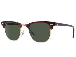 Ray Ban RB3016 Clubmaster Classic Sunglasses - Tortoise Ray Ban RB3016 Clubmaster Classic Sunglasses - Tortoise
