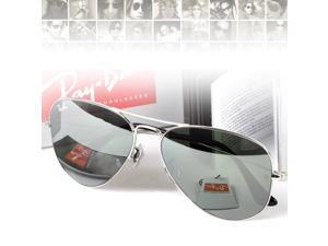 Ray Ban Aviator Flash Mirror Sunglasses - Silver Mirror / Silver Frame RB3025 W3277 Ray Ban Aviator Flash Mirror Sunglasses - Silver Mirror / Silver Frame RB3025 W3277