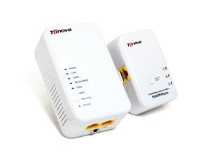 7inova 7WHP530KIT AV500 Ethernet Powerline+N300 Wireless Powerline Add-On Extender Starter Kit with Dual Lan Ports and Power Saving Switch 7inova 7WHP530KIT AV500 Ethernet Powerline+N300 Wireless Powerline Add-On Extender Starter Kit with Dual Lan Ports and Power Saving Switch