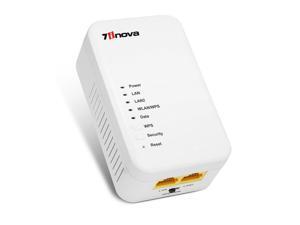 7inova 7WHP530 AV500 Combo 300Mbps Wireless Powerline Extender Adapter with 2 LAN ports and Power-On Switch 7inova 7WHP530 AV500 Combo 300Mbps Wireless Powerline Extender Adapter with 2 LAN ports and Power-On Switch