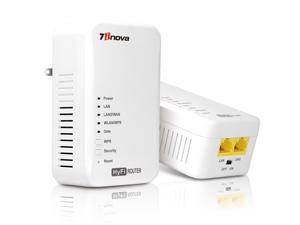7inova 7WHP550KIT HyFi Wireless Smart Network Start Kit(Wireless Powerline Router Master/Add-On Slave with Plug and Play) 7inova 7WHP550KIT HyFi Wireless Smart Network Start Kit(Wireless Powerline Router Master/Add-On Slave with Plug and Play)