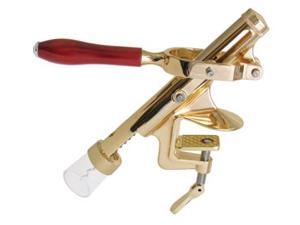 Table Mount Cork Puller, Deluxe with Brass Finish Table Mount Cork Puller, Deluxe with Brass Finish