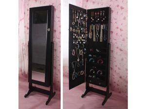 BTEXPERT® Premium Wooden Jewelry Armoire Cabinet Cheval Mirror box stand Organizer Storage Holder Case Full Mirror Standing Black for Necklaces, Bracelets, Earings, Rings safe lock Added Security BTEXPERT® Premium Wooden Jewelry Armoire Cabinet Cheval Mirror box stand Organizer Storage Holder Case Full Mirror Standing Black for Necklaces, Bracelets, Earings, Rings safe lock Added Security