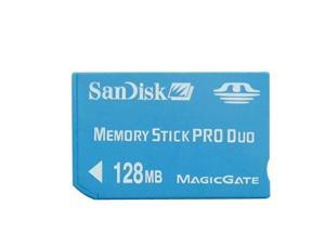SanDisk 128MB Memory Stick Pro Duo Card with Free Adapter SanDisk 128MB Memory Stick Pro Duo Card with Free Adapter