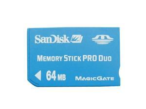 SanDisk 64MB 64Mbytes Memory Stick Pro Duo Card with Free Adapter SanDisk 64MB 64Mbytes Memory Stick Pro Duo Card with Free Adapter