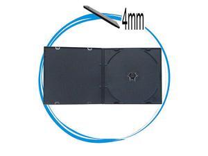 50 Super Slim 4mm Black Single PP Poly CD DVD VCD Cases with Sleeve 50 Super Slim 4mm Black Single PP Poly CD DVD VCD Cases with Sleeve
