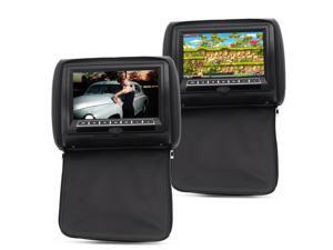 9 Inch Car Headrest Monitor with DVD Player - Pair (800x480, Built-in Speaker, Wireless Game Function) 9 Inch Car Headrest Monitor with DVD Player - Pair (800x480, Built-in Speaker, Wireless Game Function)