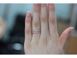 3 RING-SET!!! Rose Gold Ring Rose Gold Wedding Ring Diamond Ring Diamond wedding band Diamond engagement ring Half eternity Full eternty 3 RING-SET!!! Rose Gold Ring Rose Gold Wedding Ring Diamond Ring Diamond wedding band Diamond engagement ring Half eternity Full eternty