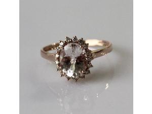 Oval Cut 7x9mm VS Pink Morganite Ring Natural Diamonds Ring Engagement Ring Women Wedding Ring - Solid 14K Rose Gold Morganite Ring Oval Cut 7x9mm VS Pink Morganite Ring Natural Diamonds Ring Engagement Ring Women Wedding Ring - Solid 14K Rose Gold Morganite Ring