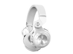 Bluedio T2+ (Turbine 2 Plus) Bluetooth 4.1 Stereo Wireless On-Ear Headphones - with Built-In Microphone, Support SD Card Playback FM Radio - White Bluedio T2+ (Turbine 2 Plus) Bluetooth 4.1 Stereo Wireless On-Ear Headphones - with Built-In Microphone, Support SD Card Playback FM Radio - White