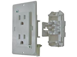 Self-Contained Receptacle, White Self-Contained Receptacle, White