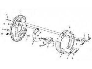 Dexter Axle Shoe/Lining Kit 5003 K71-047-00 Dexter Axle Shoe/Lining Kit 5003 K71-047-00